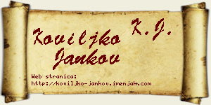 Koviljko Jankov vizit kartica